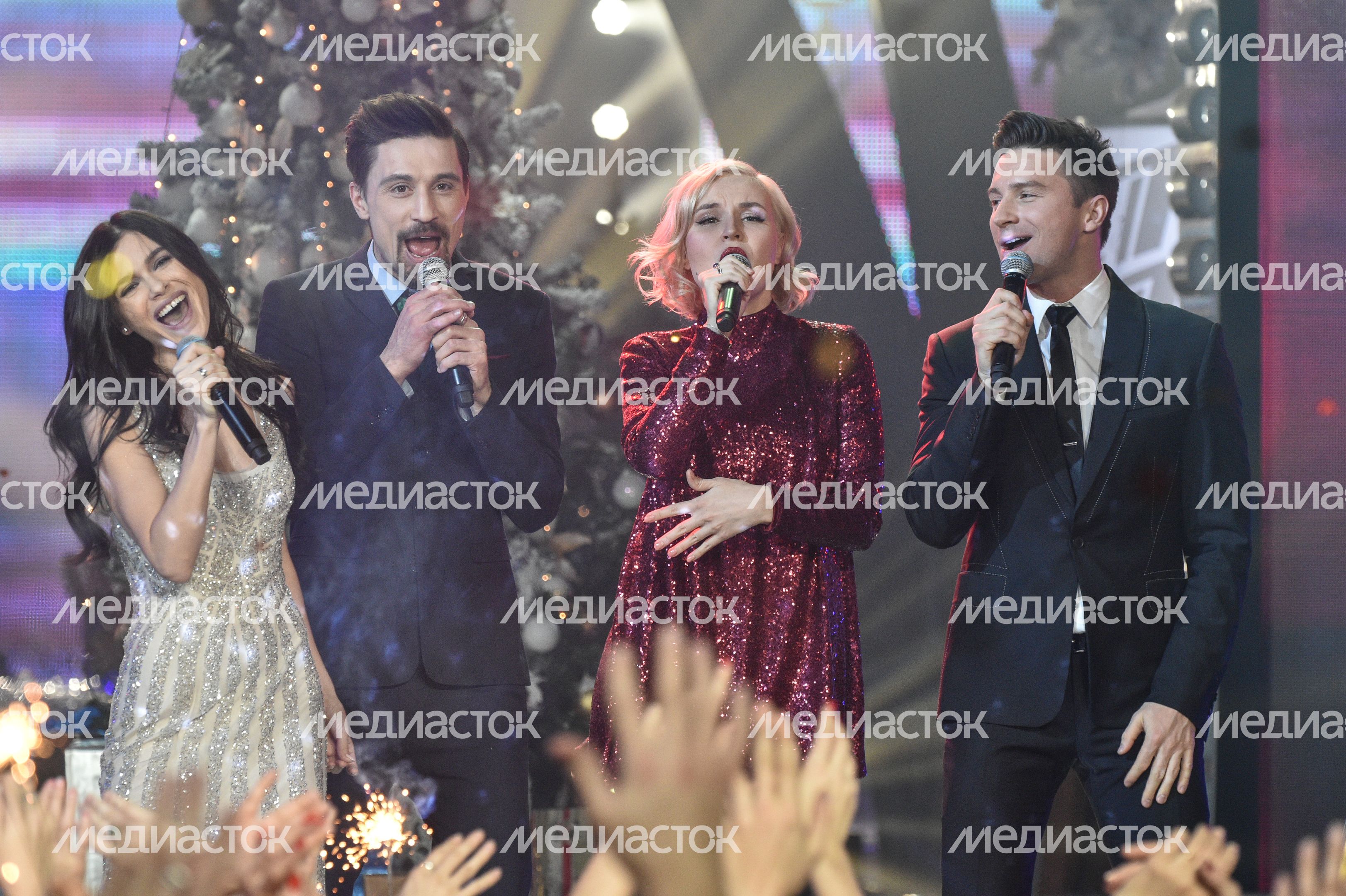 Запись "Новогодней ночи" на "Первом канале"