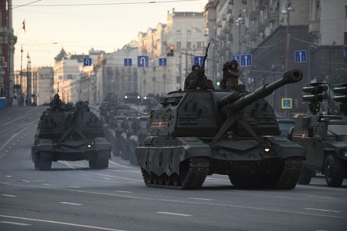Репетиция Парада Победы на Красной площади в Москве