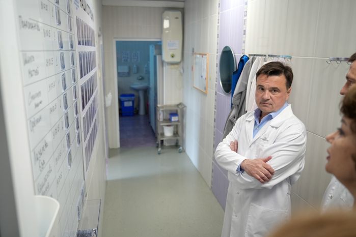 Андрей Воробьев дал старт строительству нового корпуса Видновского перинатального центра