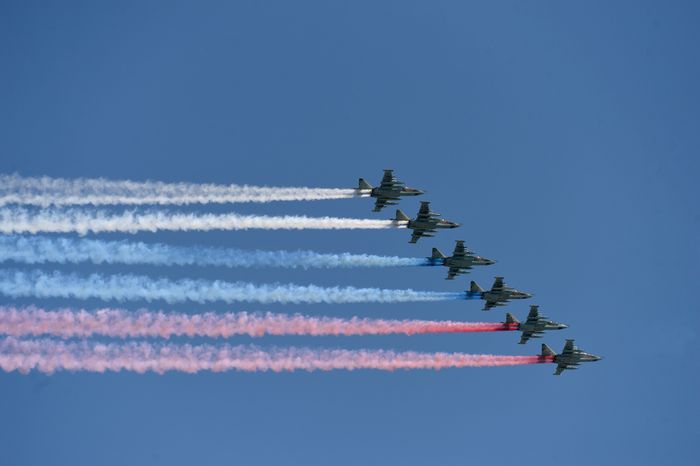 Парад Победы на Красной площади в Москве