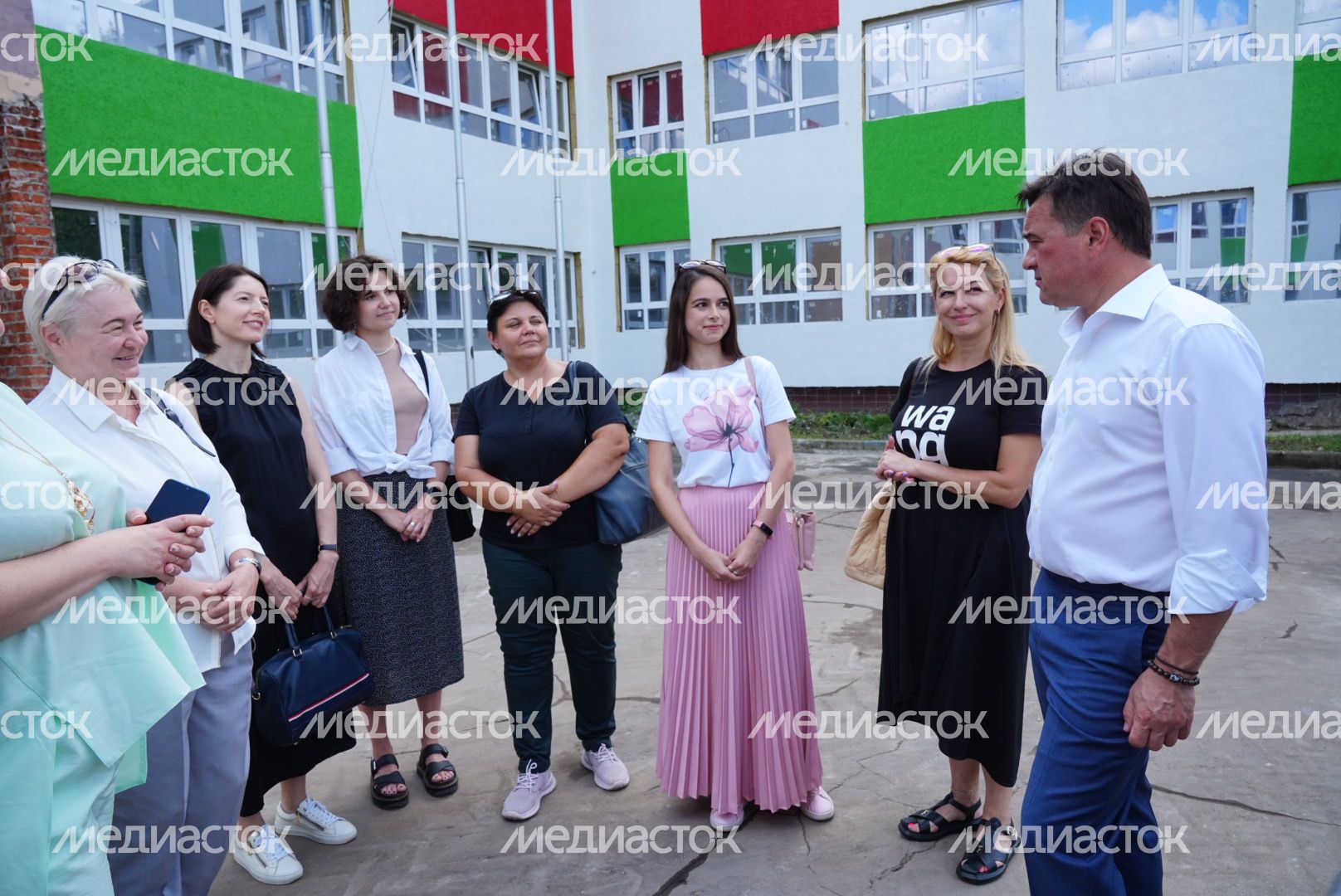 Проверка хода капремонта школы во Фрязино Губернатором Подмосковья