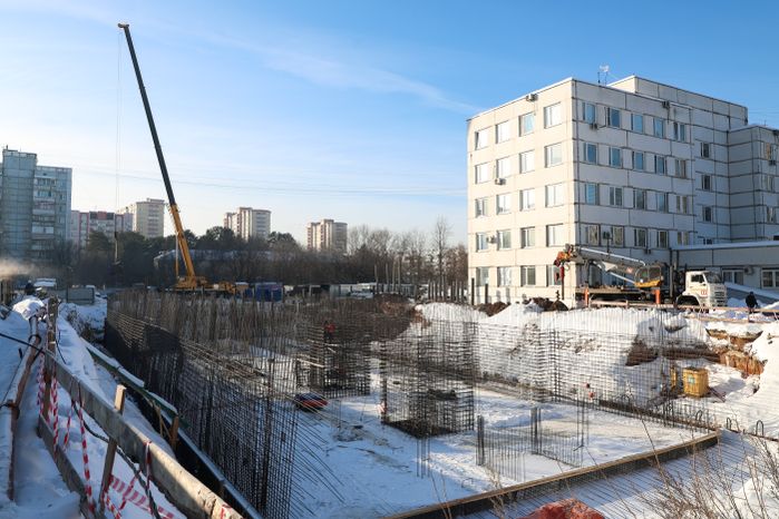 Строительство нового корпуса поликлиники №4 в Нахабино
