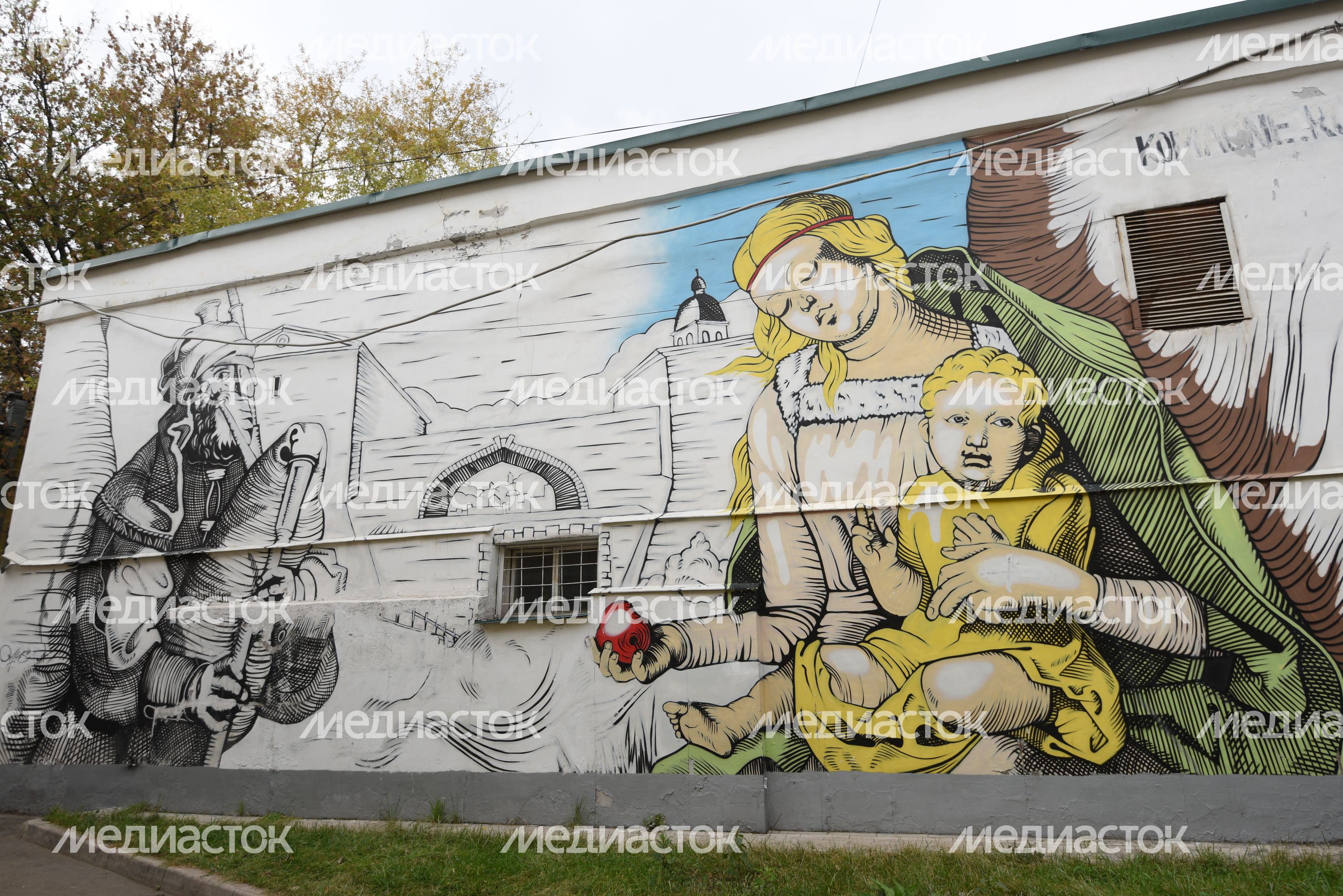 Граффити на улицах Москвы