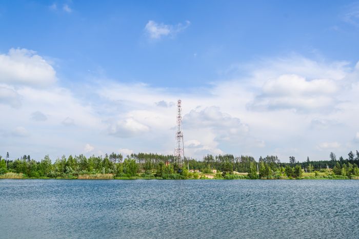 На Голубых озерах в Луховицах благоустроили пляж