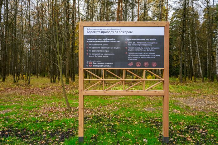 Правила поведения в лесопарке «Банный лес» в Красноармейске осенью