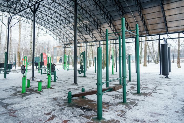 Кашира. Городской парк. Зима