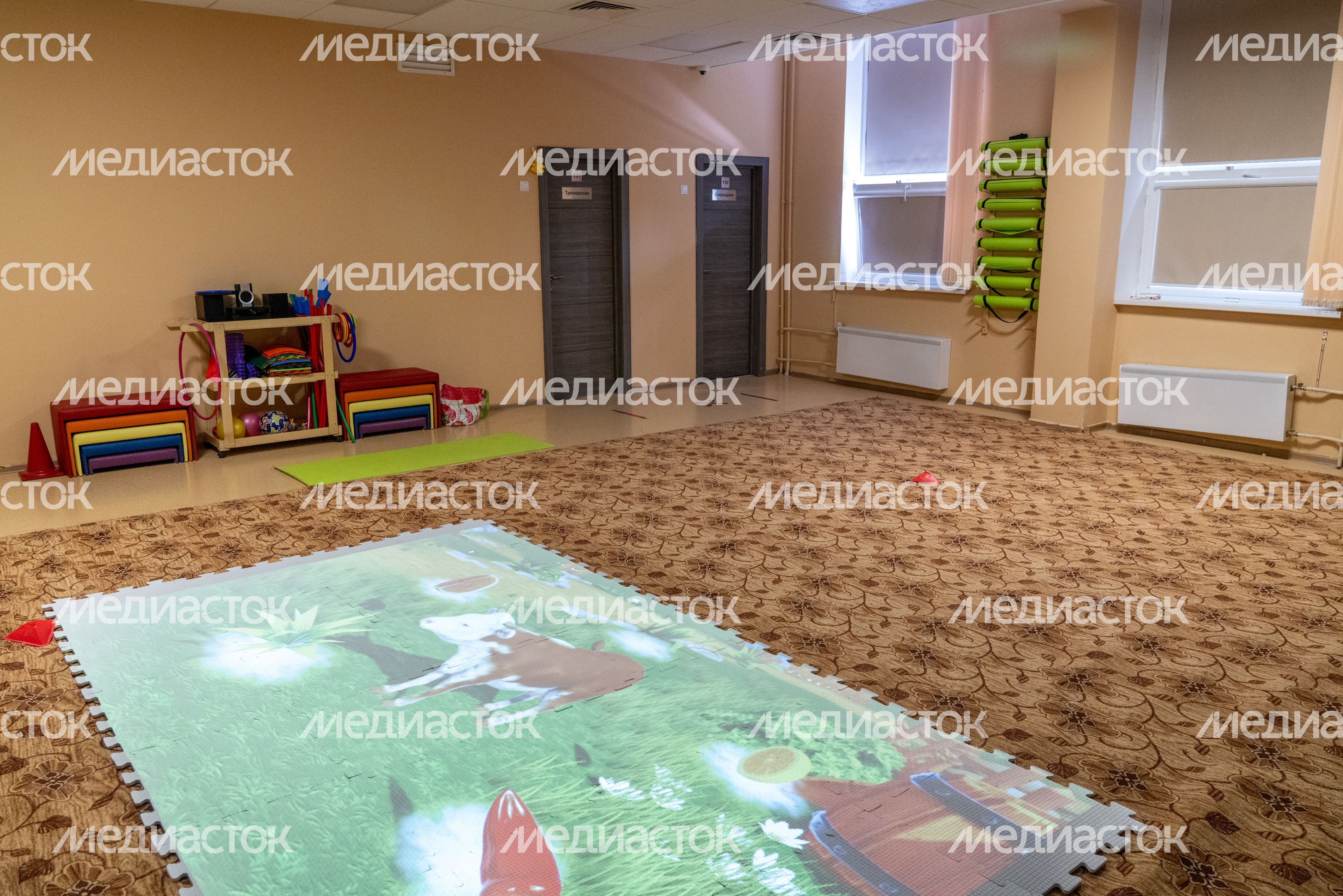 Зал ЛФК в Образовательном центре «Созвездие» в Красногорске Зал ЛФК в Образовательном центре «Созвездие» в Красногорске