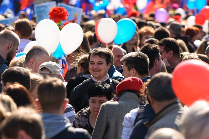 Первомайская демонстрация на Красной площади