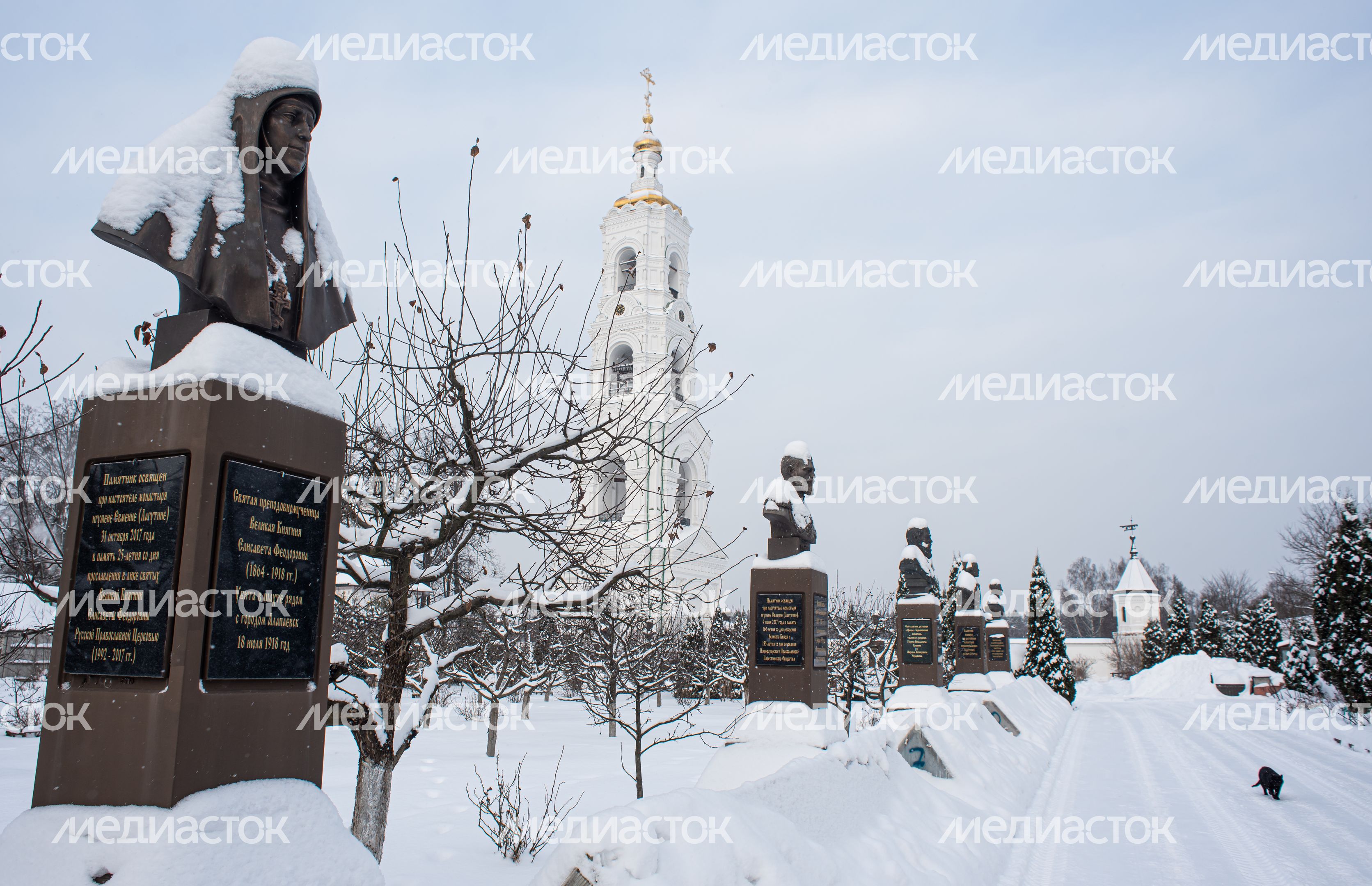 Зимние виды Николо-Берлюковской пустыни