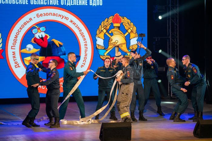 Областной этап конкурса КВН на противопожарную тематику в Ступино