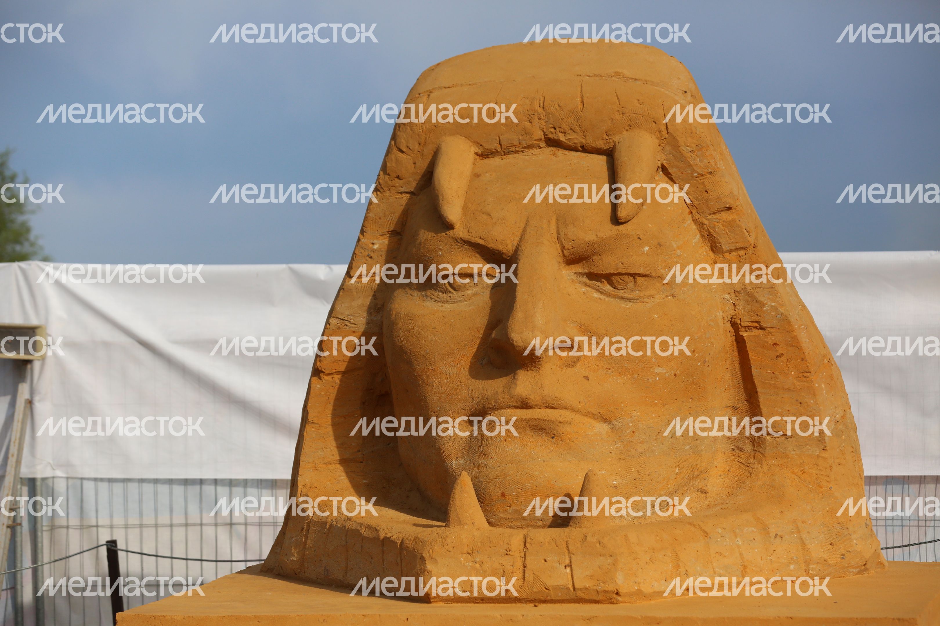 Чемпионат по скульптуре из песка в Москве
