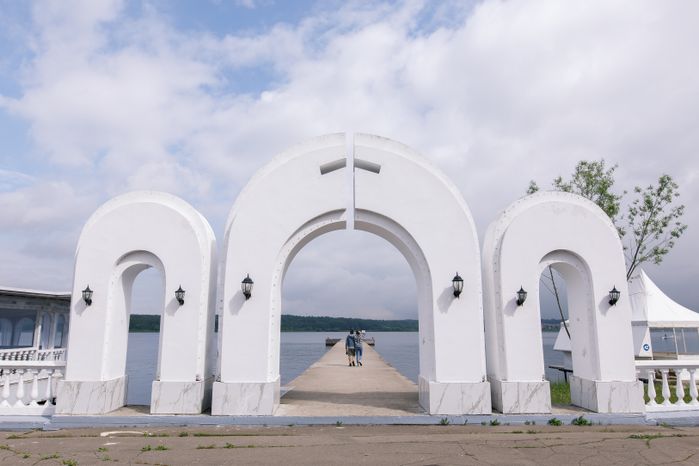 Пляж в селе Троицкое