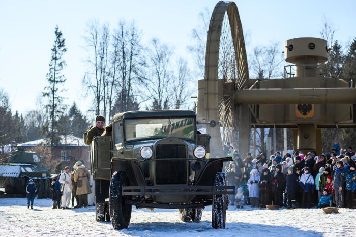 Военно-историческая реконструкция в музее танка Т-34 в Мытищах