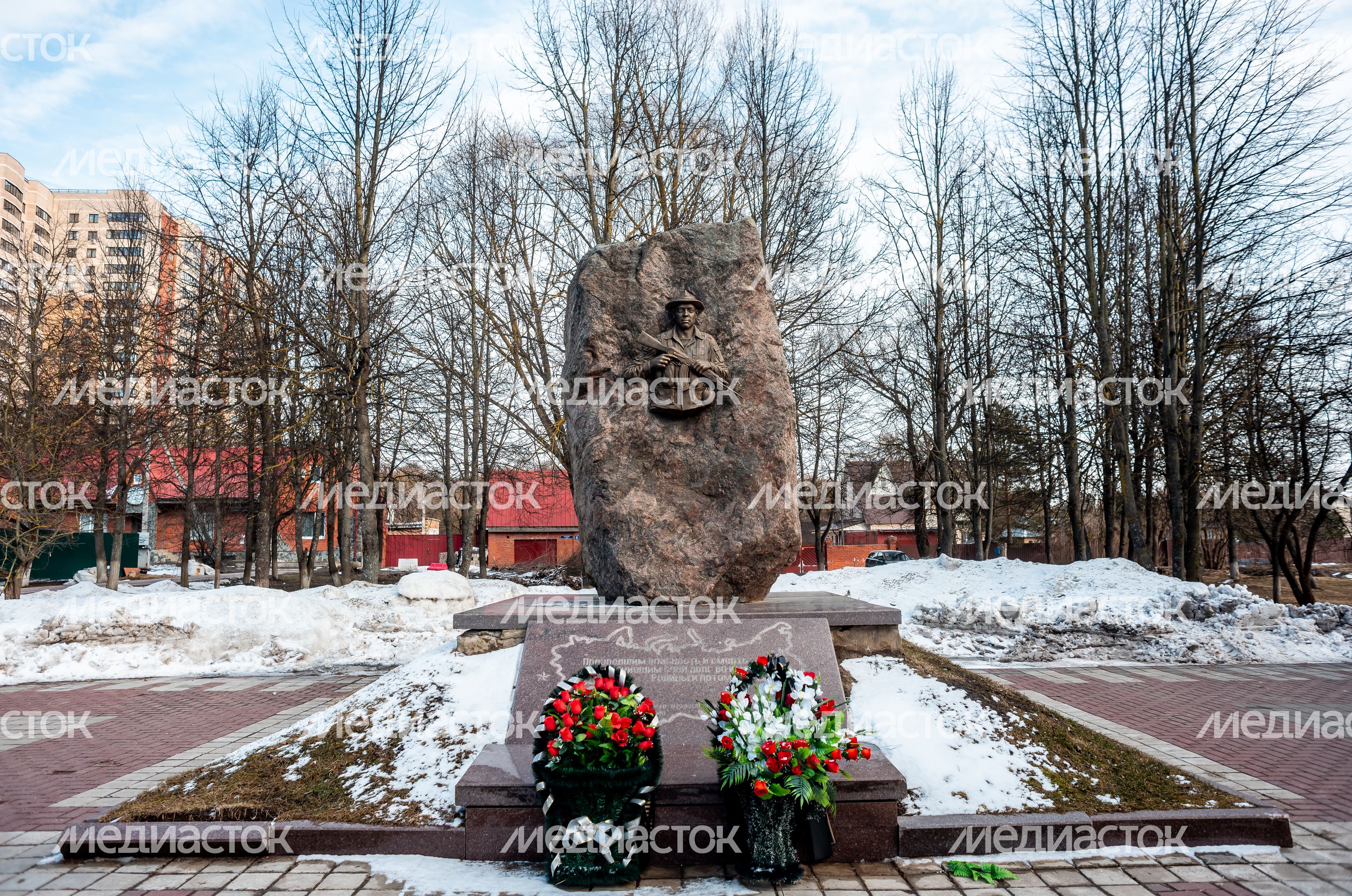 Зимние виды города Чехов