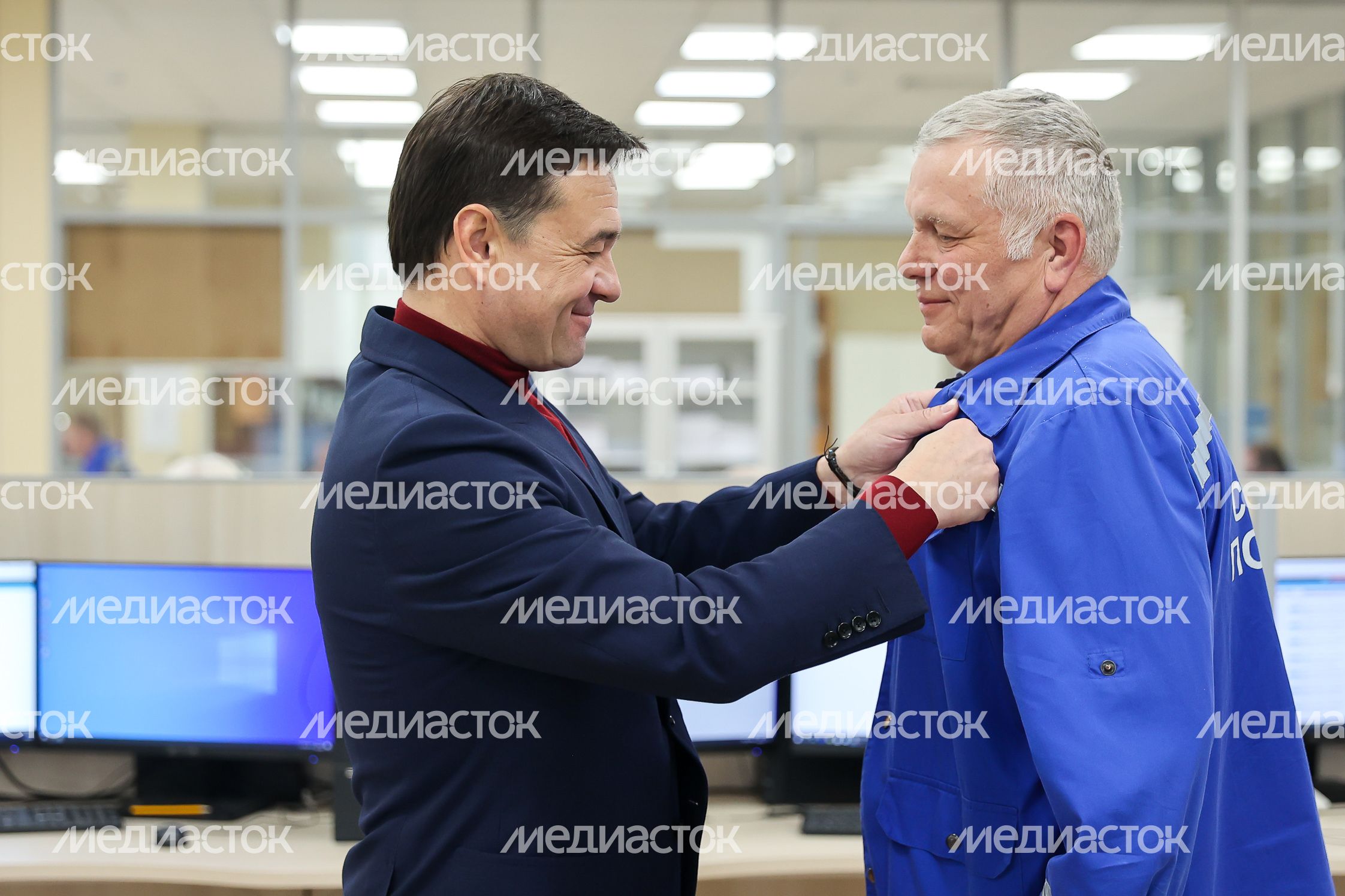 Поздравление Губернатором Подмосковья сотрудников Московской областной станции скорой медицинской помощи с профессиональным праздником