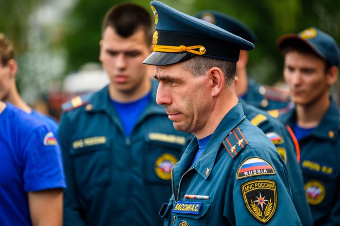 Конкурс профмастерства среди пожарных и начальников караулов МЧС и Мособлпожспаса в Подольске