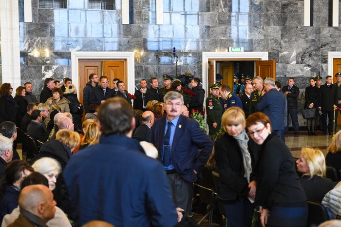 Церемония прощания с космонавтом Алексеем Леоновым в Подмосковье