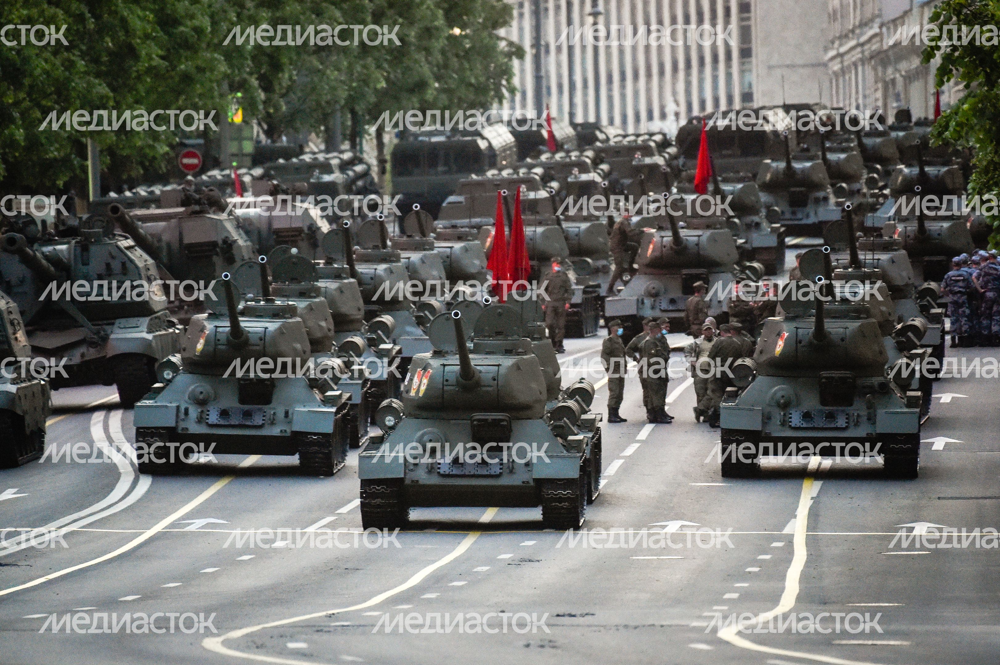 Вторая репетиция парада Победы в Москве
