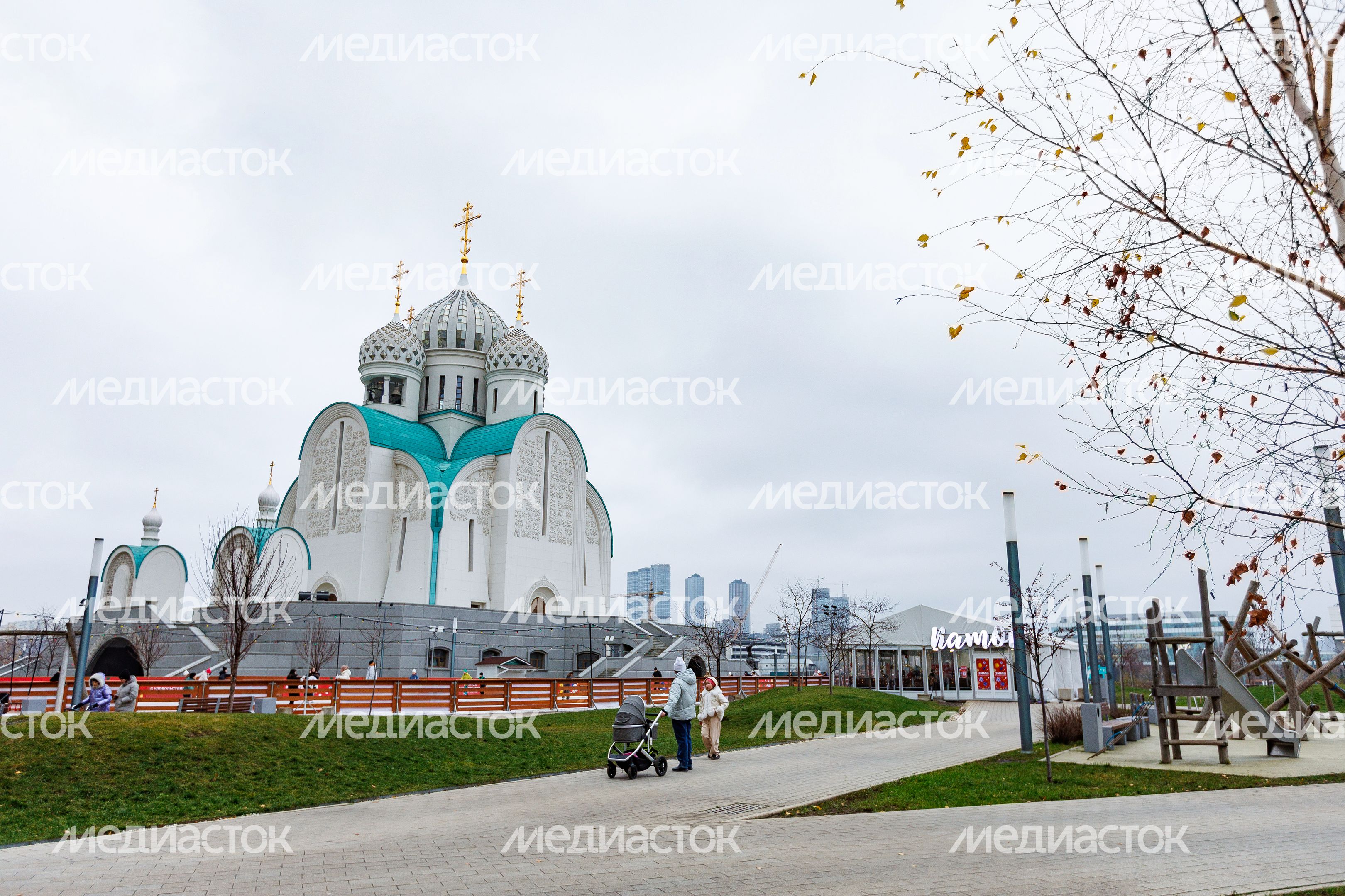 Каток под открытым небом в Павшинской пойме Красногорска Каток под открытым небом в Павшинской пойме Красногорска