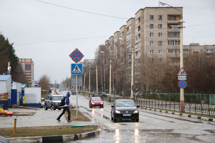 Пешеходный переход в Дубне