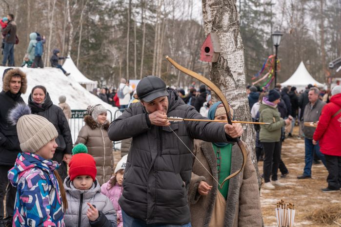 Масленица в парке "Захарово". Одинцовский округ