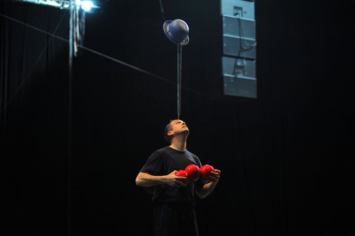 Репетиция шоу театра Cirque du Soleil