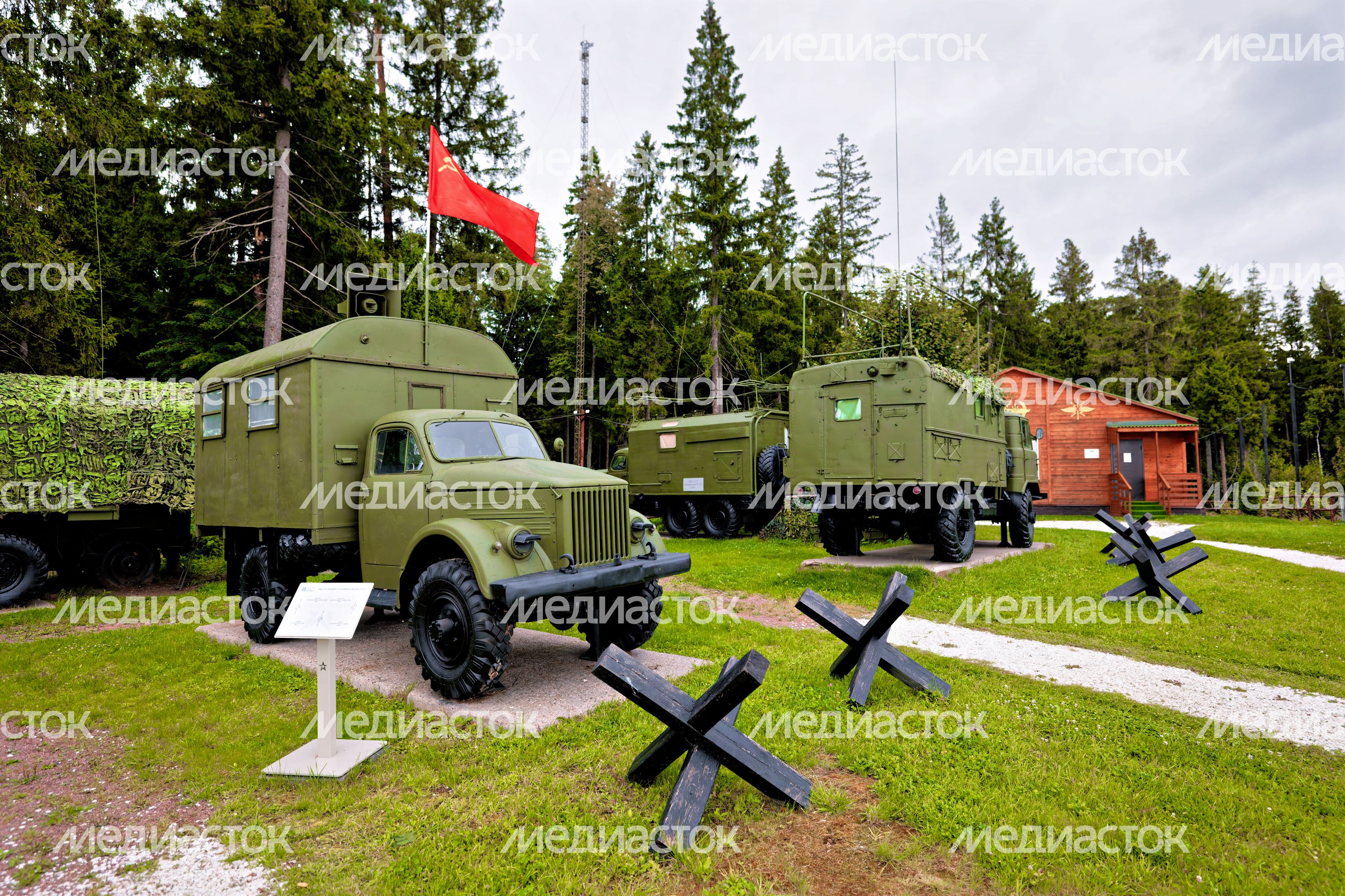 Городок военных связистов у Центра военно-тактических игр в Центральном парке «Патриот» Одинцовского округа
