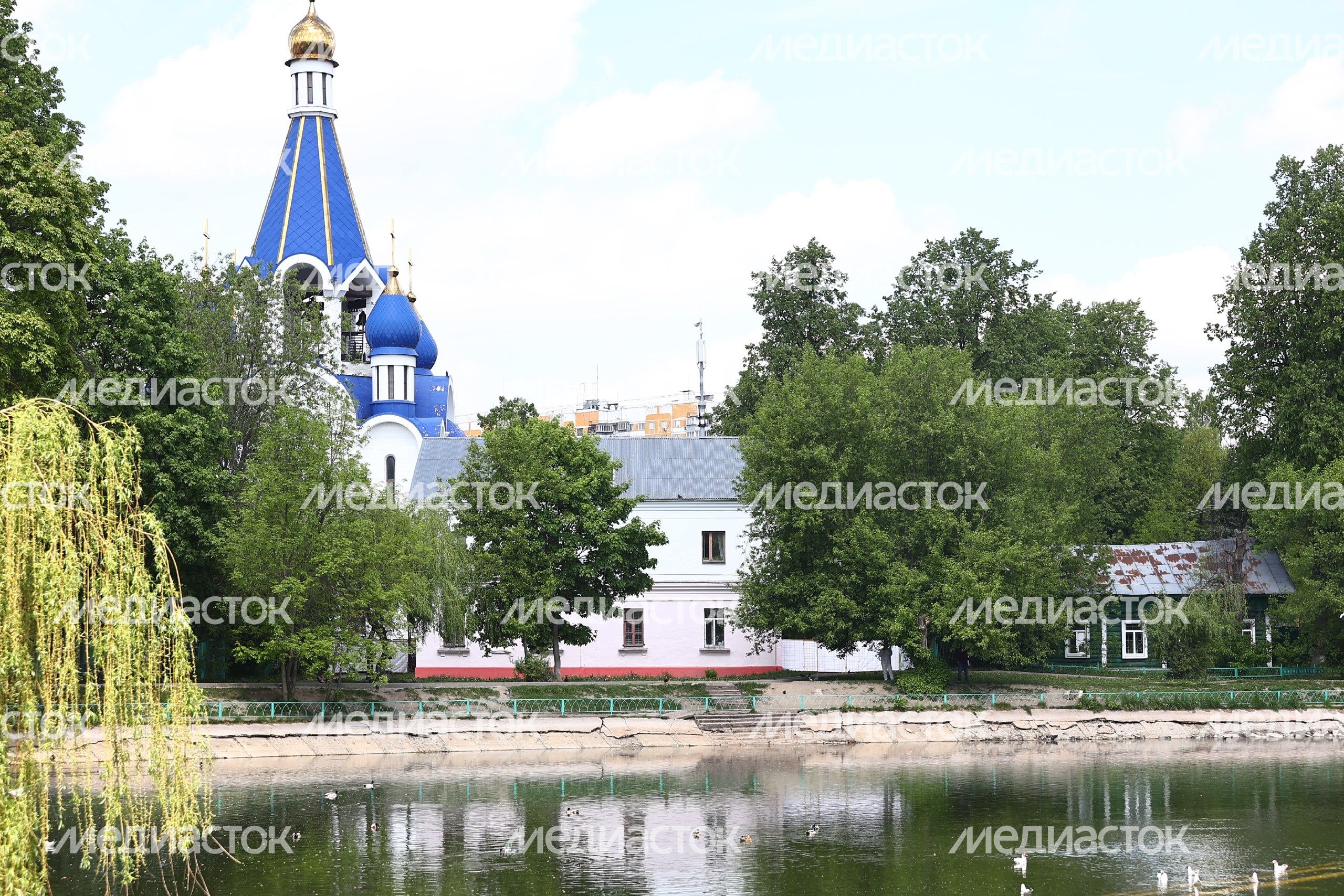 Проверка губернатором Подмосковья хода благоустройства парка усадьбы Крафта в Королеве