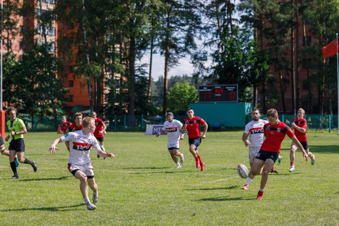 Победа "ВВА-Подмосковье-м" в чемпионате молодежных команд по регби в Монино