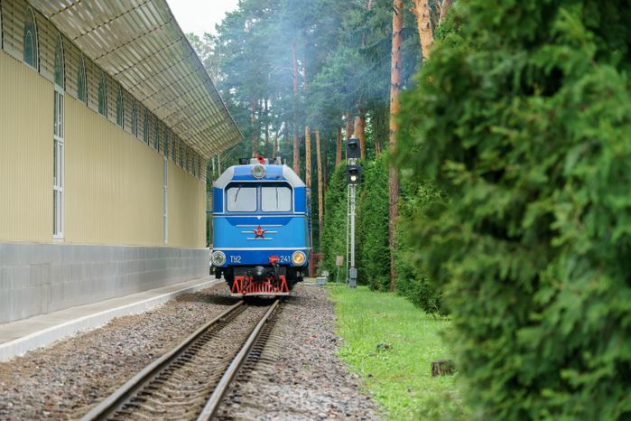Московская детская железная дорога в поселке Кратово