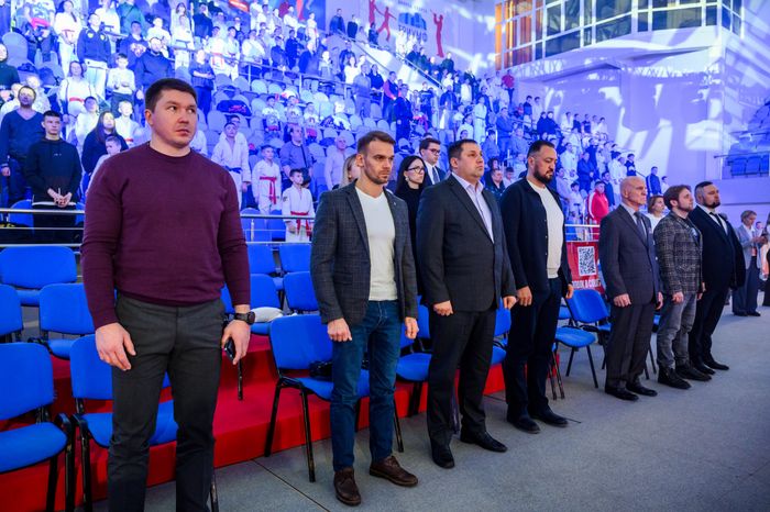 Минута молчания на Межрегиональном турнире по единоборствам «Герои Отечества» в Люберцах
