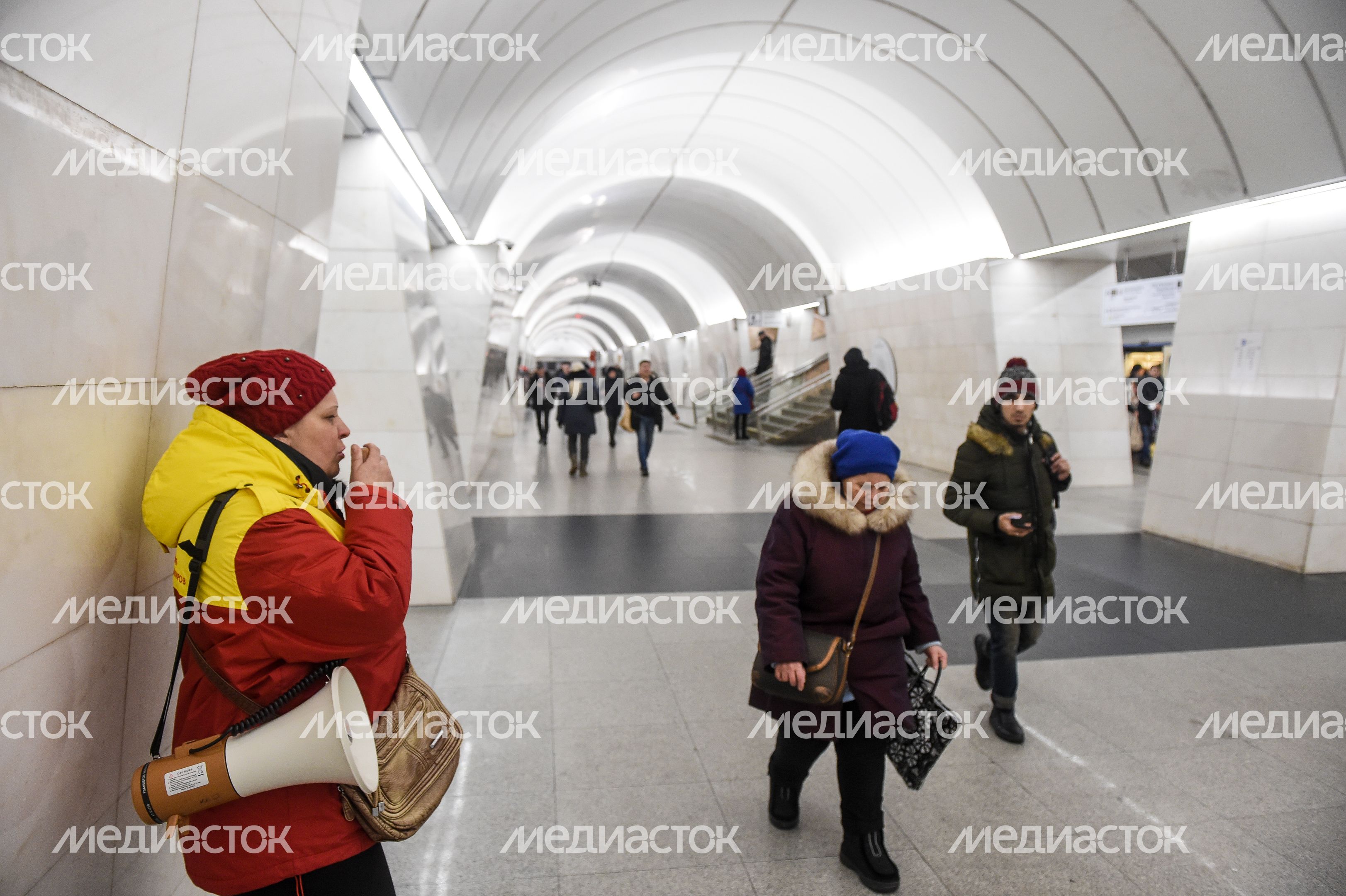 Подтопление станции метро Окружная на севере Москвы