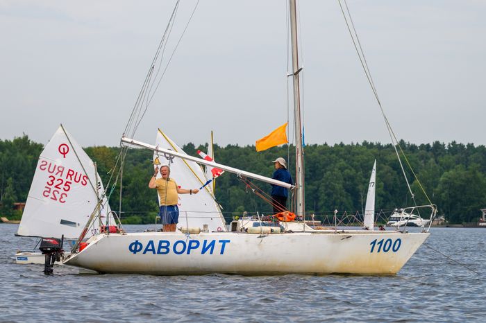 Парусная регата «Кубок патриотов» среди юношей и девушек на Пироговском водохранилище в Мытищах