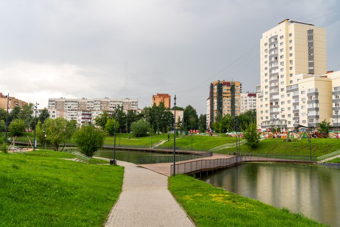 Набережная реки Теребенки в Чехове