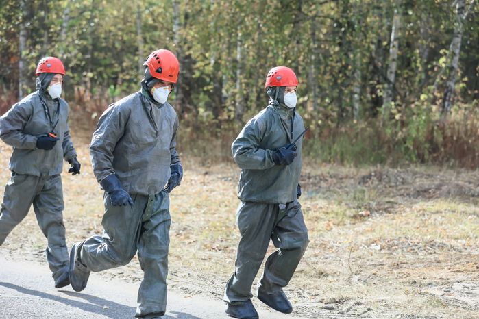 Открытие Всероссийской тренировки по гражданской обороне с участием Андрея Воробьева
