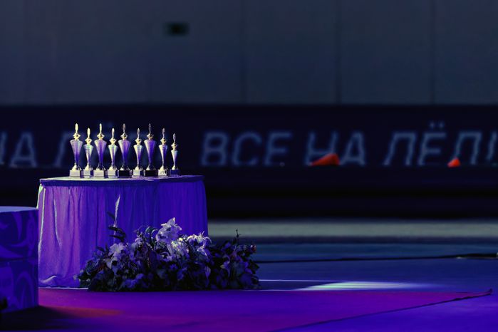 Награждение финалистов Кубка России по конькобежному спорту в Коломне