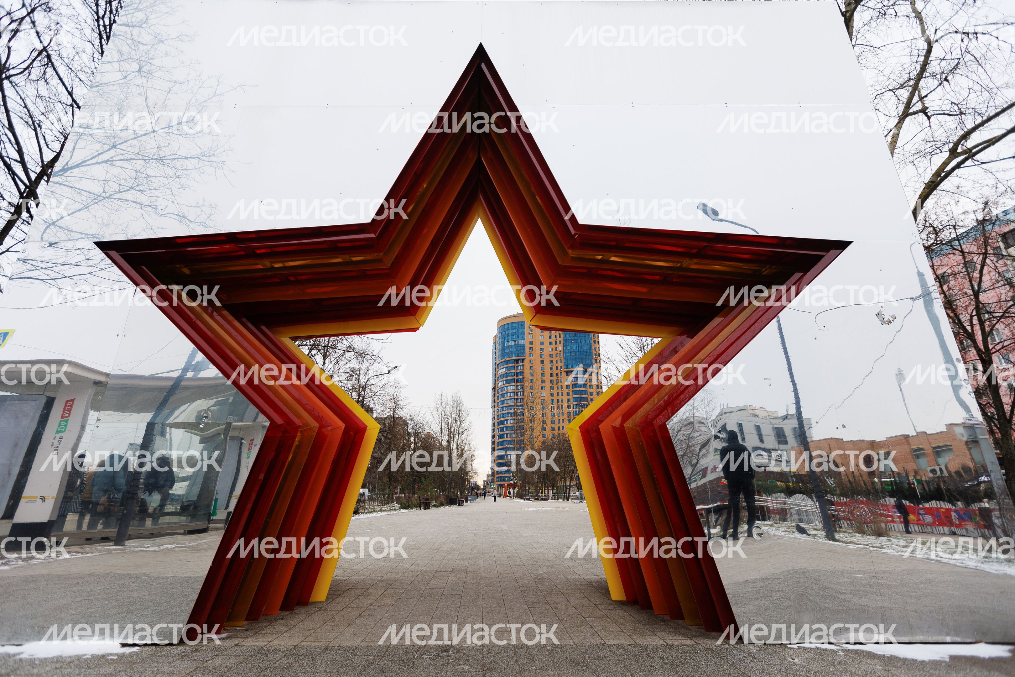 Александровский сквер в Реутове зимой Александровский сквер в Реутове зимой
