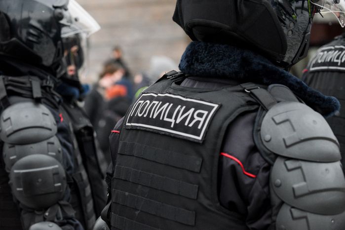 Охрана общественного порядка сотрудниками полиции в Москве
