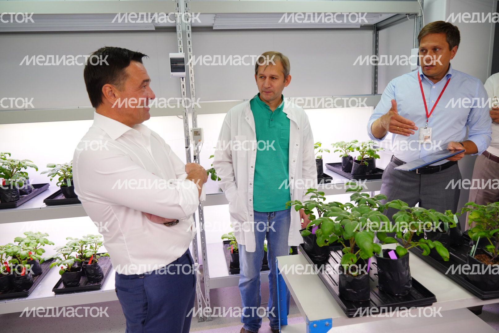 Посещение Губернатором Подмосковья селекционно-семеноводческого предприятия ООО «Дока-Генные Технологии» в Дмитровском городском округе