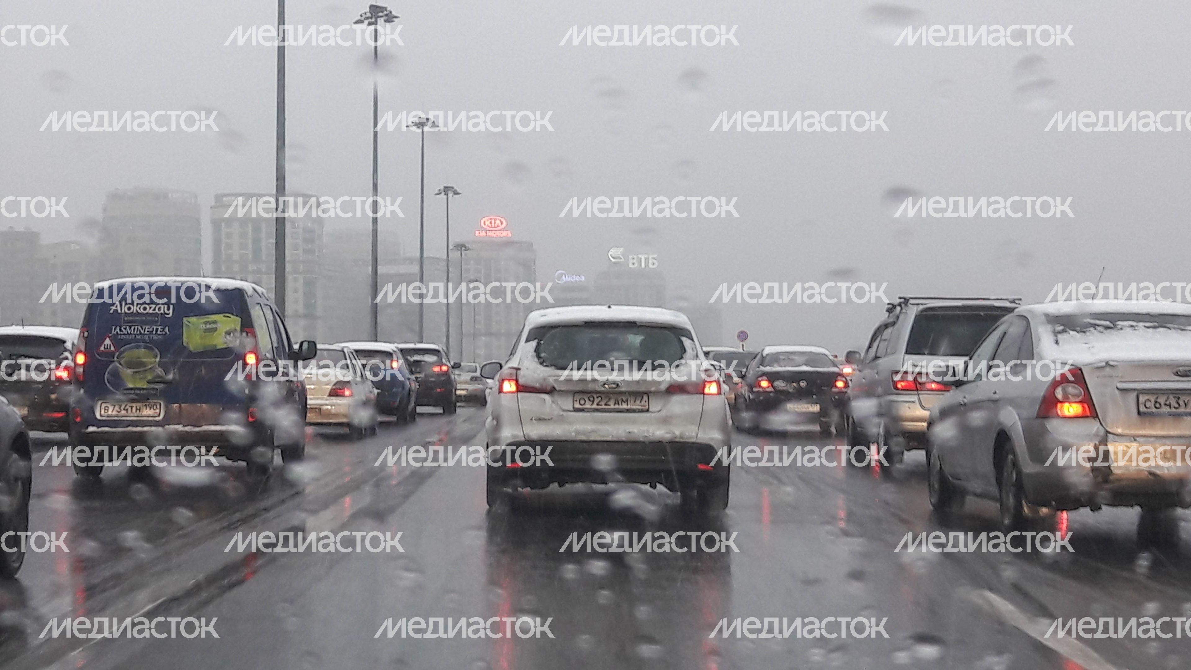 Снегопад в Москве и Подмосковье