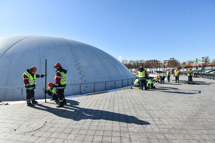 Расконсервация музыкального фонтана в музее-заповеднике «Царицыно»