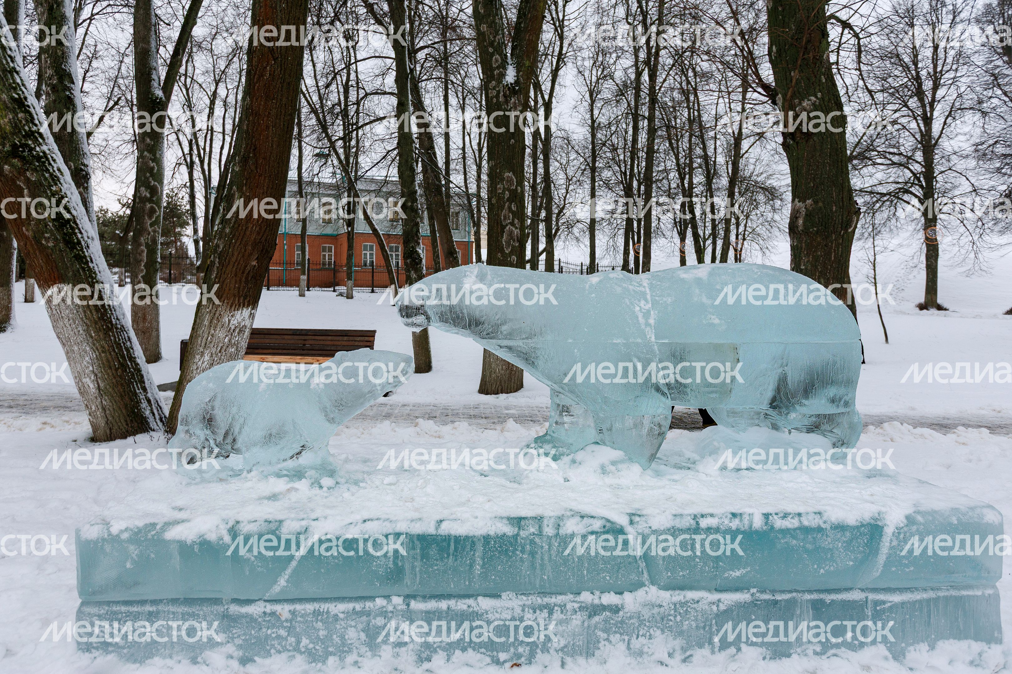 Ледяной городок на Исторической площади в Дмитрове Ледяной городок на Исторической площади в Дмитрове