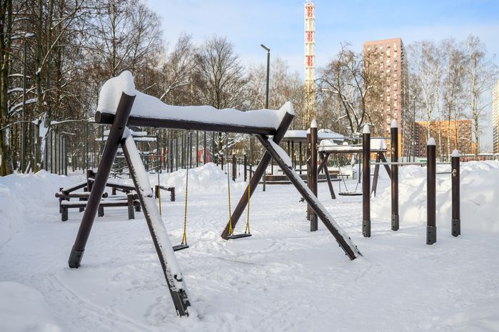 Наташинский парк зимой в Люберцах