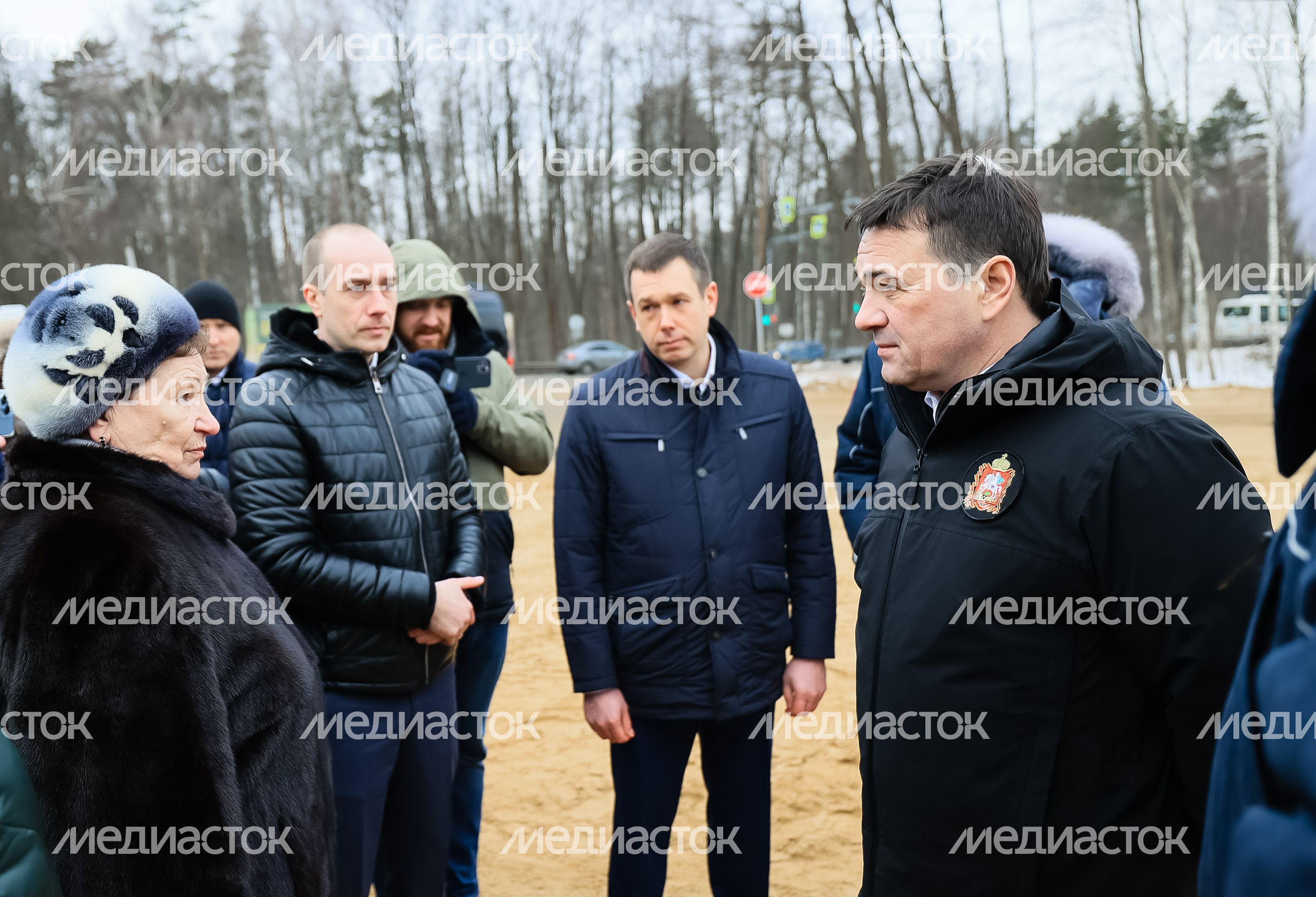 Проверка хода строительства Южно-Лыткаринской автодороги (ЮЛА) Губернатором Подмосковья