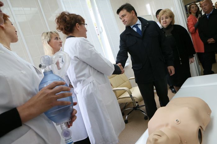 Андрей Воробьев посетил с рабочим визитом Серебряно-Прудский район