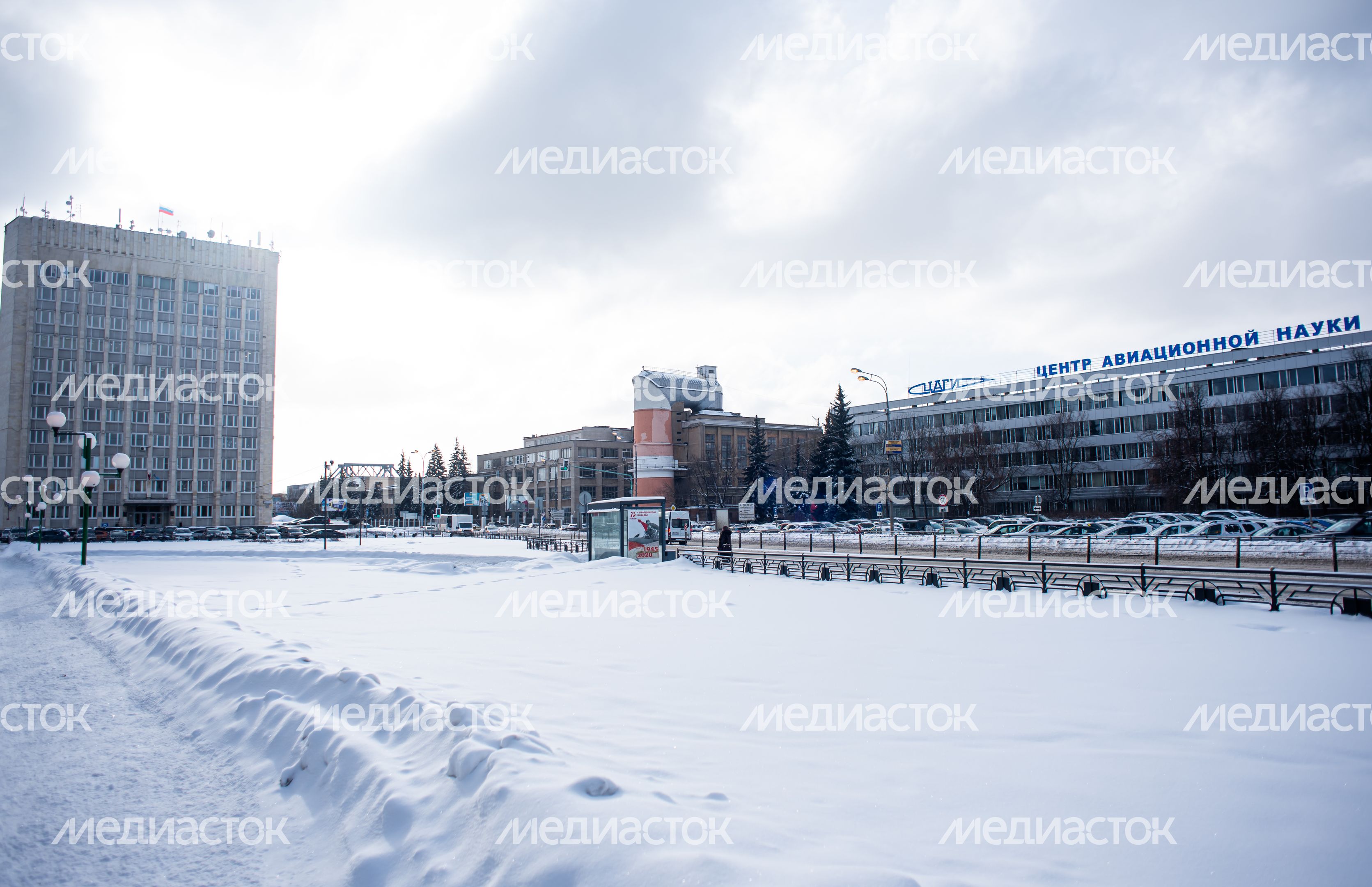 Зимние виды города Жуковский