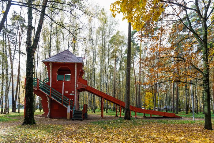 Центральный парк культуры и отдыха в Ногинске осенью