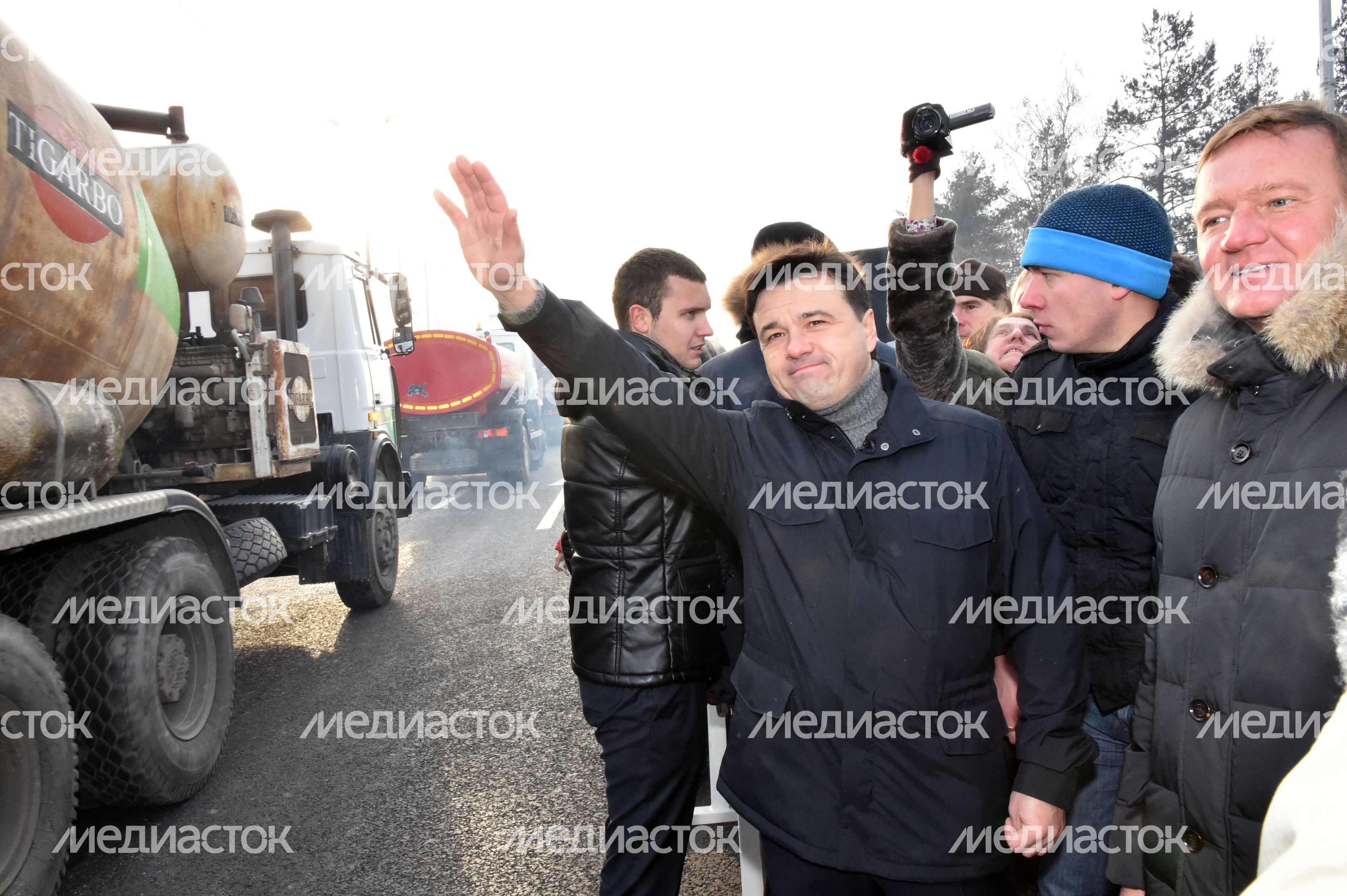Открытие путепровода на Московском малом кольце Открытие путепровода на Московском малом кольце
