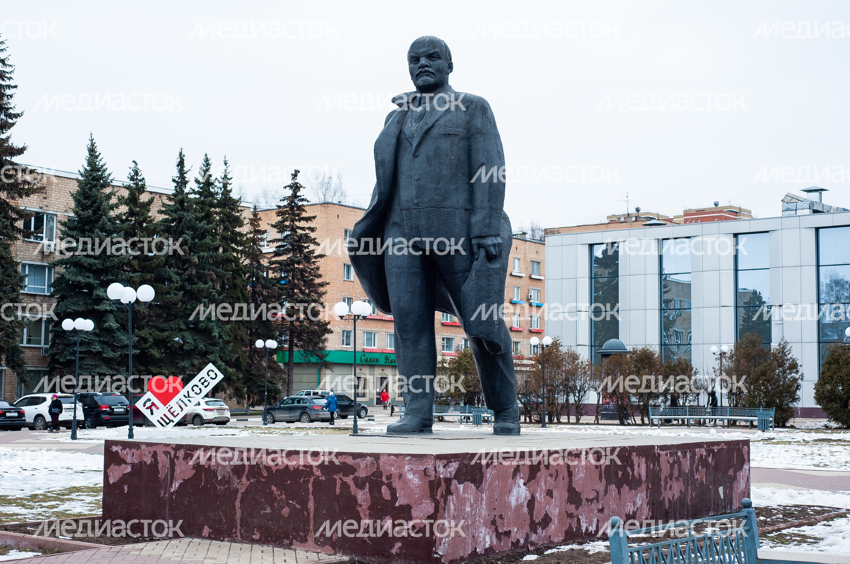 Зимние виды города Щелково