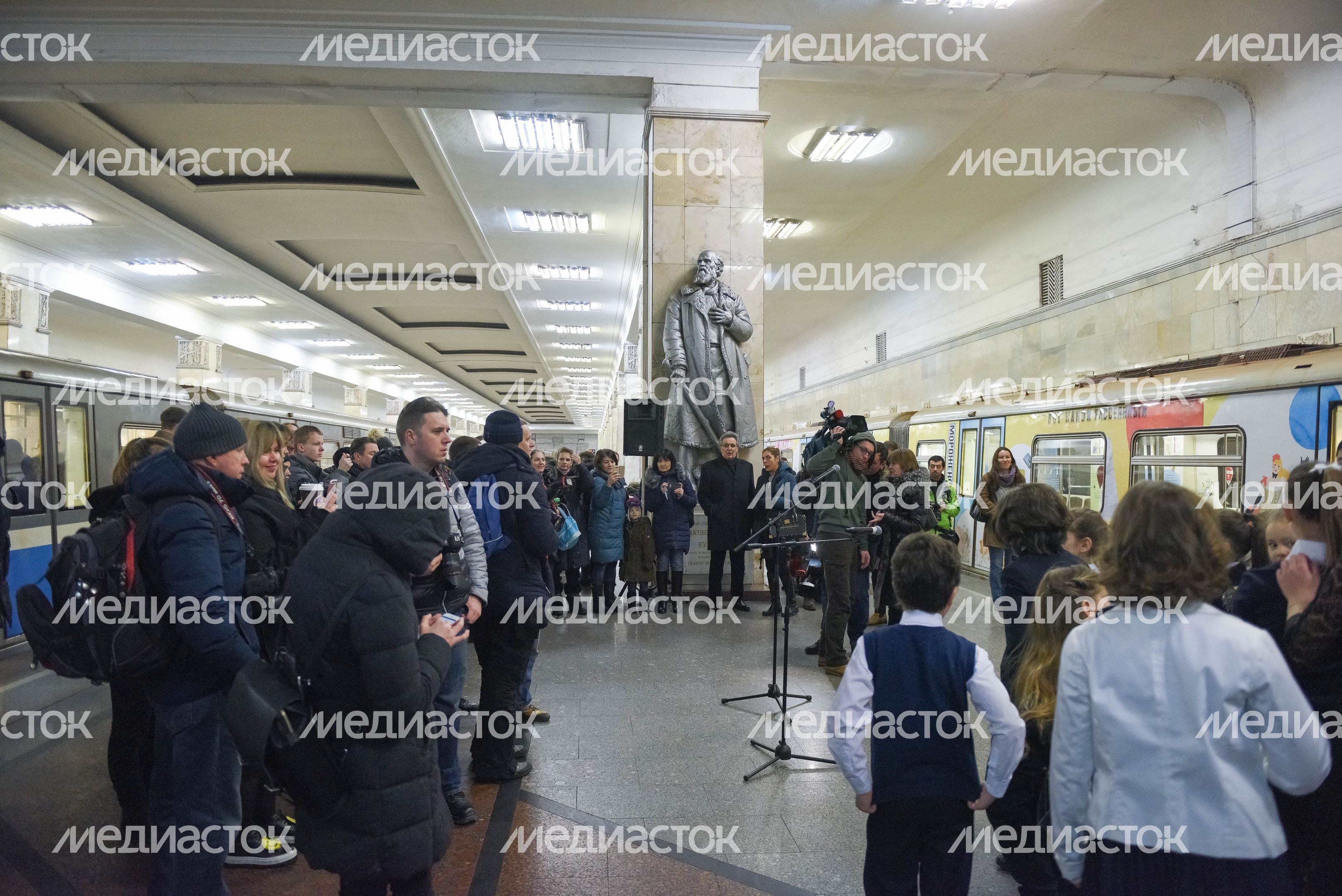 Запуск нового тематического поезда «Мой Маршак» в метро Москвы